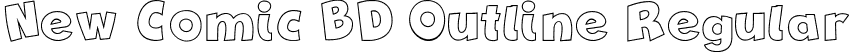 New Comic BD Outline Regular font | New Comic BD Outline.otf