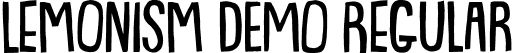 Lemonism DEMO Regular font | lemonismDEMO.otf