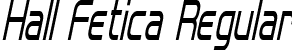 Hall Fetica Regular font | Hall Fetica Narrow Italic.ttf