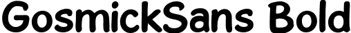 GosmickSans Bold font | GosmickSansBold.ttf