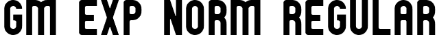 GM Exp Norm Regular font | GMEXN___.TTF