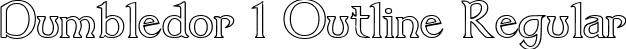 Dumbledor 1 Outline Regular font | dum1out.ttf