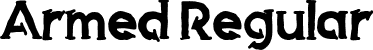 Armed Regular font | Armed.otf