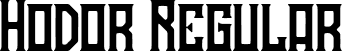 Hodor Regular font | Hodor.ttf