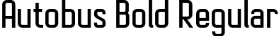 Autobus Bold Regular font | Autobus-Bold.ttf