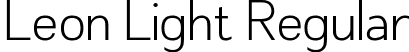 Leon Light Regular font | Leon-Light-trial.ttf