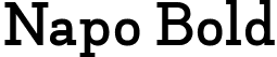 Napo Bold font | Napo-Bold-trial.ttf