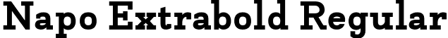 Napo Extrabold Regular font | Napo-Extrabold-trial.ttf