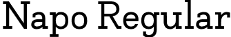 Napo Regular font | Napo-Regular-trial.ttf