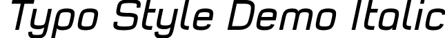 Typo Style Demo Italic font | Typo Style Italic Demo.otf