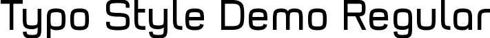 Typo Style Demo Regular font | Typo Style Regular Demo.otf