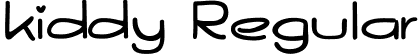 kiddy Regular font | kiddy.ttf