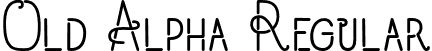 Old Alpha Regular font | Old Alpha.otf