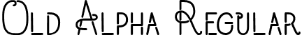 Old Alpha Regular font | Old Alpha.ttf