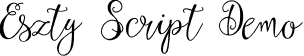 Eszty Script Demo font | EsztyDemo.otf