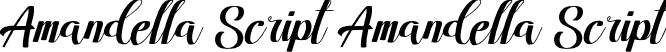 Amandella Script Amandella Script font | Amandella.otf