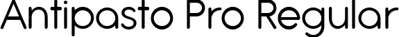 Antipasto Pro Regular font | AntipastoPro_trial.ttf