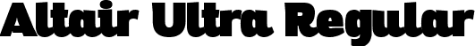 Altair Ultra Regular font | Altair-Ultra-trial.ttf