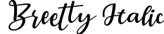 Breetty Italic font | Breetty Italic.otf