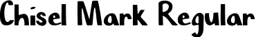 Chisel Mark Regular font | Chisel Mark.ttf