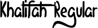 Khalifah Regular font | Khalifah.ttf