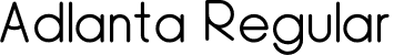 Adlanta Regular font | Adlanta.otf