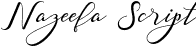 Nazeefa Script font | nazeefa-demo.otf