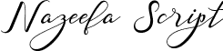 Nazeefa Script font | nazeefa-demo.ttf