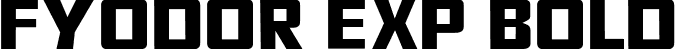 Fyodor Exp Bold font | Fyodor-BoldExpanded.ttf