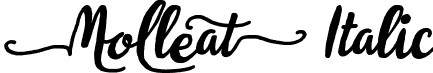 Molleat Italic font | Molleat Italic.otf