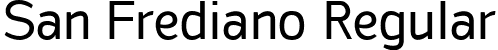 San Frediano Regular font | san_frediano_regular.ttf