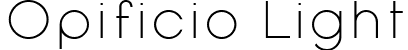 Opificio Light font | opificio_light.ttf