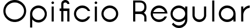 Opificio Regular font | opificio_regular.ttf