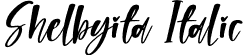 Shelbyita Italic font | Shelbyita-Italic.otf