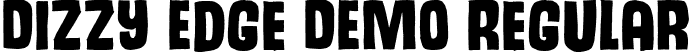 Dizzy Edge DEMO Regular font | dizzyedgeDEMO.otf