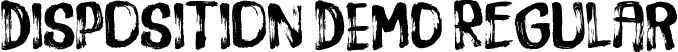 Disposition DEMO Regular font | disposition DEMO.otf