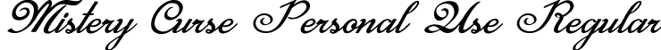 Mistery Curse Personal Use Regular font | Mistery Curse Personal Use.ttf