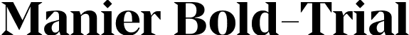 Manier Bold-Trial font | Manier-Bold-Trial.otf