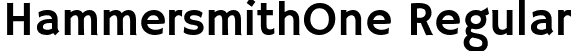 HammersmithOne Regular font | HammersmithOne-Regular.ttf