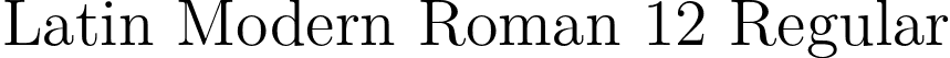 Latin Modern Roman 12 Regular font | lmroman12-regular.otf