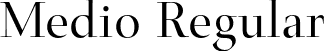 Medio Regular font | medio.otf