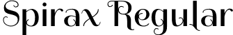 Spirax Regular font | Spirax-Regular.ttf