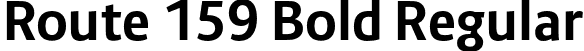 Route 159 Bold Regular font | Route159-Bold.otf