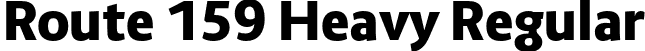 Route 159 Heavy Regular font | Route159-Heavy.otf