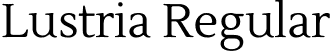 Lustria Regular font | Lustria-Regular.ttf