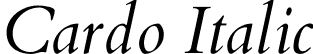 Cardo Italic font | Cardo-Italic.ttf