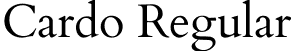 Cardo Regular font | Cardo-Regular.ttf