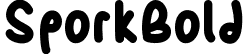 SporkBold font | SporkBold.ttf