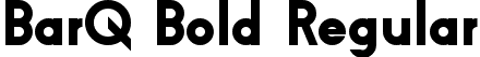 BarQ Bold Regular font | Barq_bold.ttf