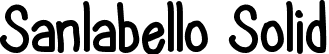 Sanlabello Solid font | Sanlabello.ttf